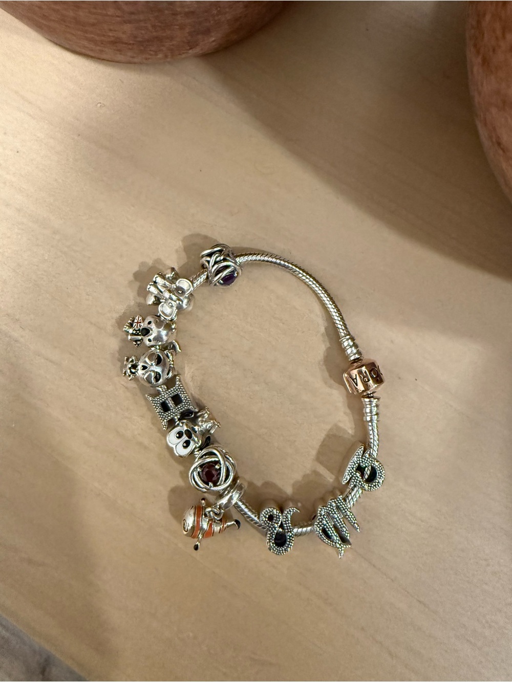 Pandora Silver Charm Bracelet completely new